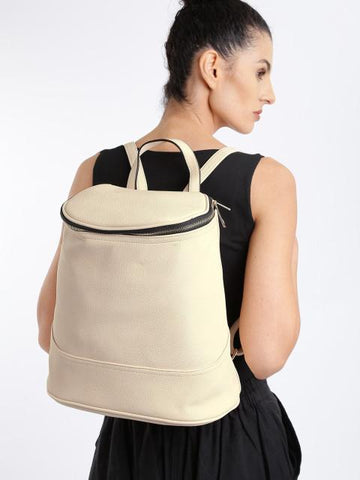 Hiveaxon Beige Backpack