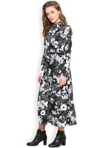 Rosyalps Black Printed Shirt Dress